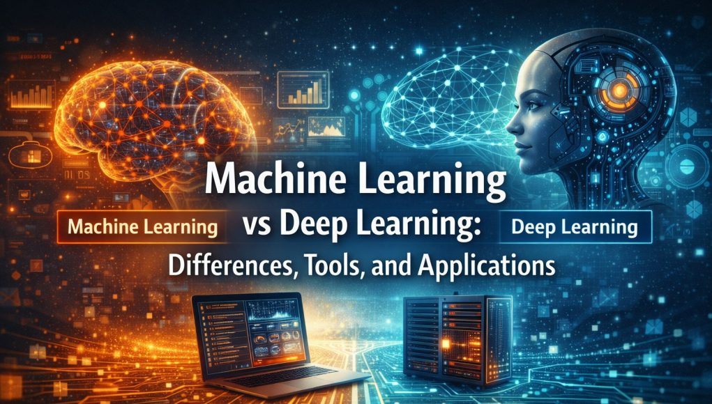 Machine Learning vs Deep Learning: Differences, Tools, and Applications in 2026