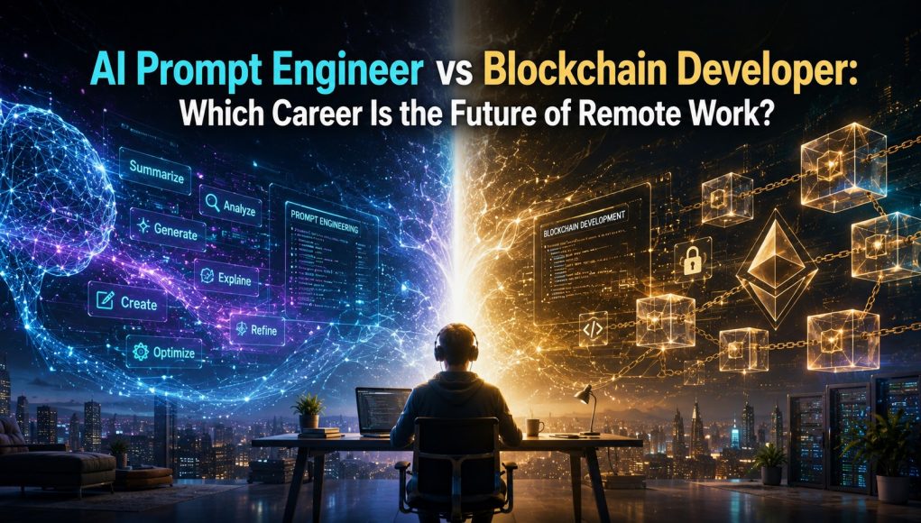 AI Prompt Engineer vs Blockchain Developer AI Prompt Engineer vs Blockchain Developer: Which Career Is the Future of Remote Work?