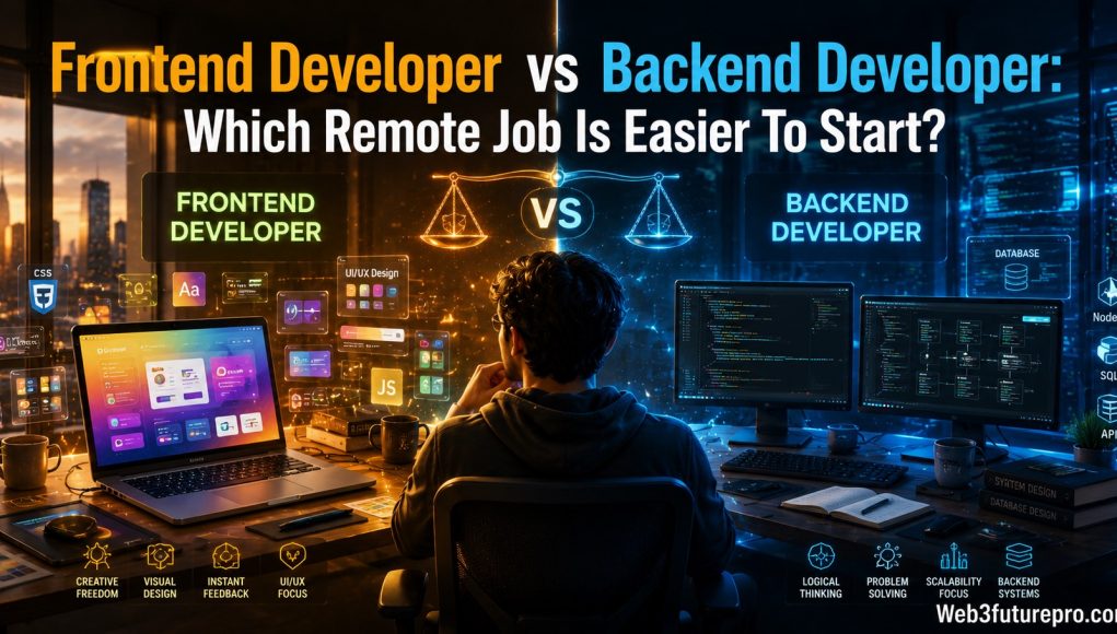 Frontend Developer vs Backend Developer Frontend Developer vs Backend Developer: Which Remote Job Is Easier To Start?