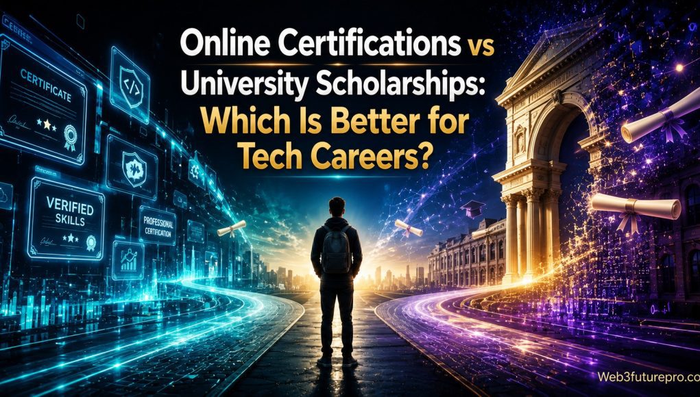 Online Certifications vs University Scholarships: Which Is Better for Tech Careers?