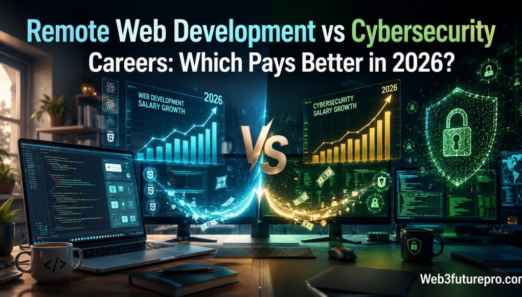 Remote Web Development vs Cybersecurity Careers: Which Pays Better in 2026?