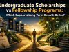 Undergraduate Scholarships vs Fellowship Programs: Which Supports Long-Term Growth Better?